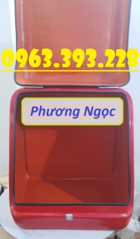 Thùng giao hàng sau xe máy, thùng chở hàng cỡ lớn, thùng chở cơm hộp,