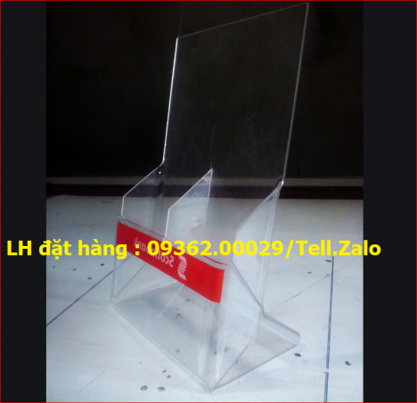 Kệ đựng tài liệu để bàn , kệ đựng catalog mica