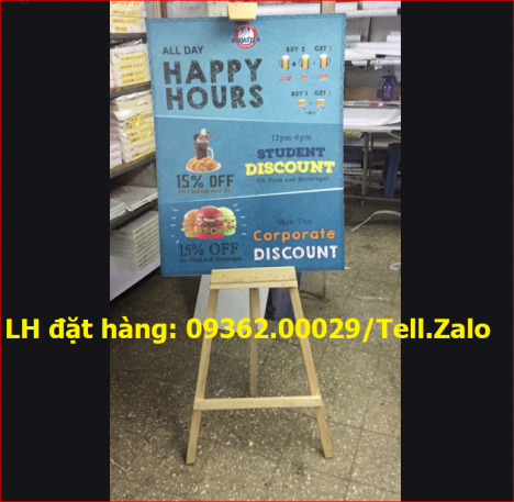Cung cấp, giao hàng tại nhà sản phẩm Standee chân sắt, Standee chữ X, Standee mô hình