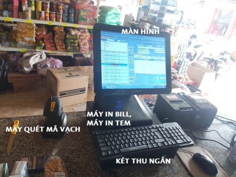 Combo thiết bị tính tiền cho tạp hóa, shop giá rẻ tại Hà Nội
