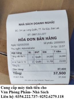 Chuyên máy tính tiền cho Văn phòng phẩm tại Phan Thiết giá rẻ