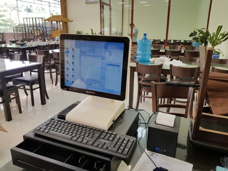 Hương Trà - Huế bán Combo máy POS tính tiền cho quán chay giá rẻ