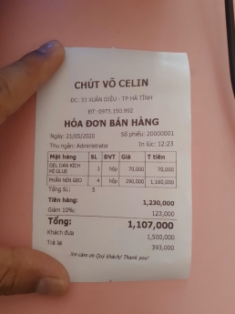 Tư vấn máy in bill & phần mềm bán hàng cho shop Mỹ Phẩm tại BMT 