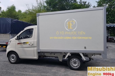 Tera 100 thùng kín composite tải trọng 900kg máy mitsubishi