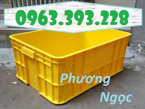 Thùng nhựa HS017, sóng nhựa bít HS017, thùng nhựa đặc có nắp,