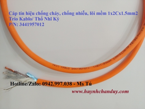 Cáp tín hiệu chống cháy Thổ Nhĩ Kỳ 1x2Cx1.5mm2 - P/N: 3441957012
