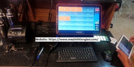 Lắp đặt bộ thiết bị tính tiền cảm ứng giá rẻ cho mô hình café tại Bạc Liêu