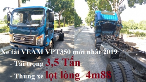 Xe tải VEAM 3,49 Tấn Thùng 4m9 động cơ Isuzu