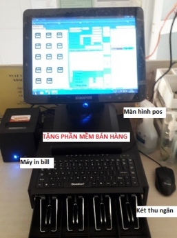Sóc Trăng lắp máy tính tiền cảm ứng giá rẻ cho quán tea