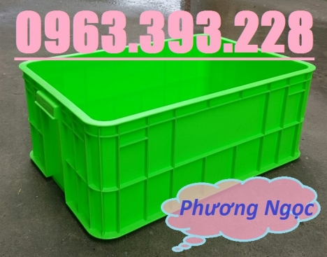 Thùng nhựa HS017, sóng nhựa bít HS017, thùng nhựa đặc có nắp,