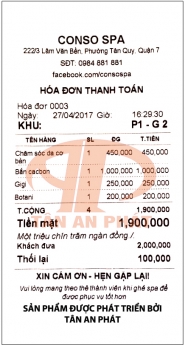 Chuyên máy tính tiền ăn cho SPA tại Bình Thuận giá rẻ