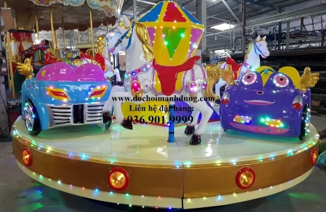 xe lửa ,đu quay ngựa ,thiên đạp vịt ,mâm xoay , thú nhún