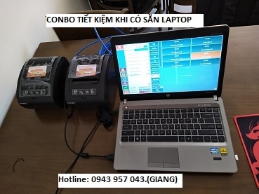 Combo máy tính tiền giá rẻ cho quán lẩu, quán nướng tại Hậu Giang