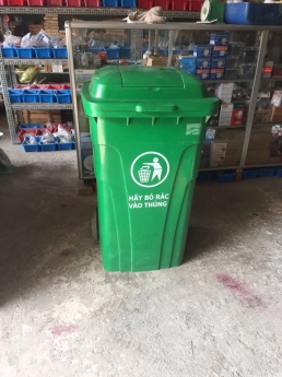 Thùng rác 150 lít nhựa hdpe
