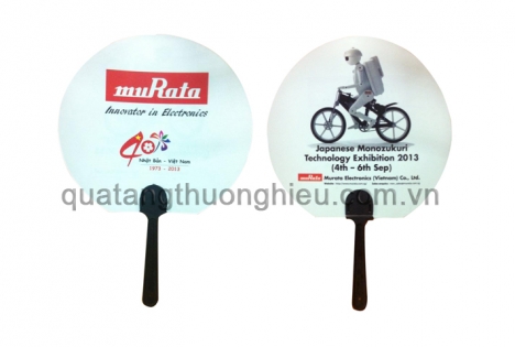 Quạt nhựa quảng cáo in ấn logo thương hiệu