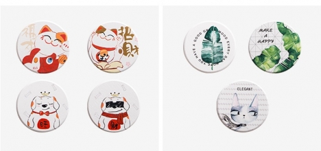 Lót  ly gỗ in màu, in ấn logo quảng cáo thương hiệu