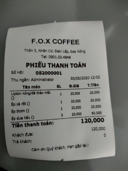 Nơi chuyên bán máy tính tiền tại Ninh Thuận cho quán Coffee giá rẻ