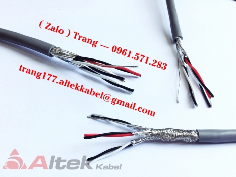 Cáp tín hiệu vặn xoắn 1pr18awg, 2pr18awg, 3pr18awg, 4pr18awg