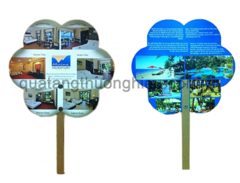 Quạt nhựa quảng cáo in ấn logo thương hiệu