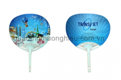 Quạt nhựa quảng cáo in ấn logo thương hiệu