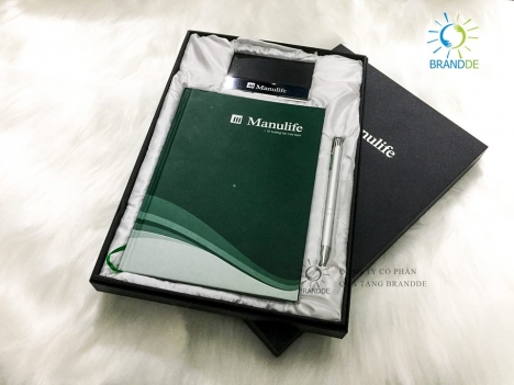 Gift Set in ấn logo thương hiệu, tri ân khách hàng