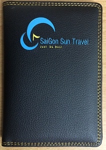 Vỏ Passport Da In Dập Logo Thương Hiệu, Quảng Cáo Thương Hiệu
