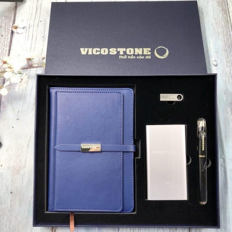 Gift Set in ấn logo thương hiệu, tri ân khách hàng