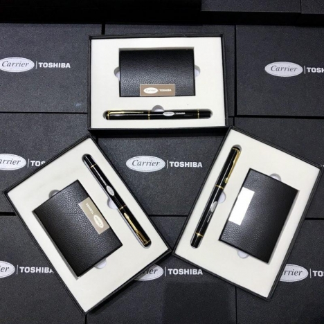 Gift Set in ấn logo thương hiệu, tri ân khách hàng