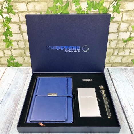 Gift Set in ấn logo thương hiệu, tri ân khách hàng