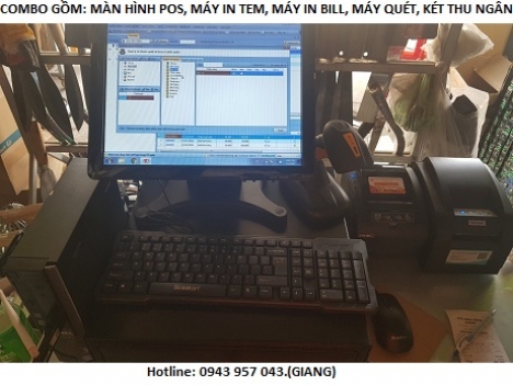 Máy tính tiền cảm ứng tại Long An giá rẻ cho shop phụ kiện