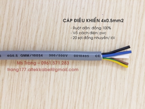 Chuyên phân phối dây cáp điều khiển 4x0.5 Altek Kabel giá sỉ