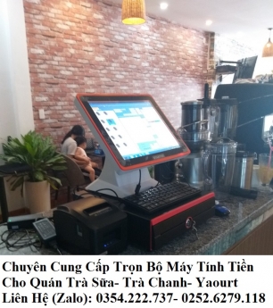 Máy tính tiền giá rẻ tại Ninh Thuận cho quán Trà Sữa