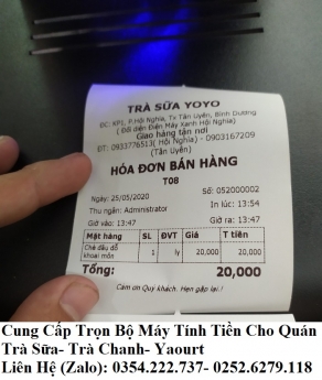Bán máy tính tiền tại Ninh Thuận cho quán Trà Sữa giá rẻ