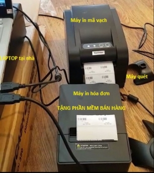 Combo máy tính tiền giá rẻ tại Trà Vinh cho shop túi xách phụ kiện