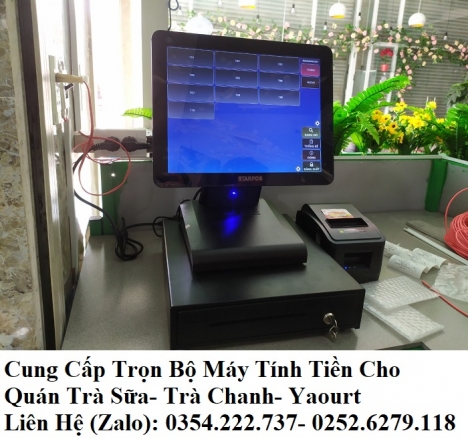 Bán máy tính tiền tại Ninh Thuận cho quán Trà Sữa giá rẻ