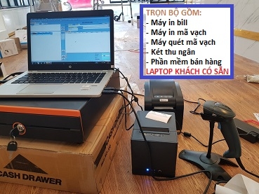 Combo máy tính tiền giá rẻ tại Trà Vinh cho shop túi xách phụ kiện