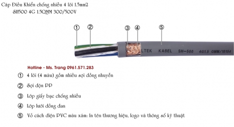 Chuyên phân phối dây cáp điều khiển 4x0.5 Altek Kabel giá sỉ