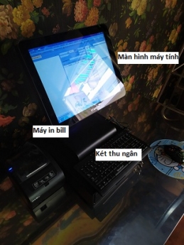 Combo máy tính tiền cho trà sữa, trà chanh giá rẻ tại Đồng Nai