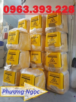 Thùng chở rác thải y tế sau xe máy, thùng vận chuyển rác thải lây nhiễm