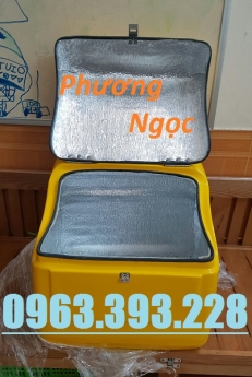 Thùng vận chuyển rác thải y tế, thùng chở chất thải y tế sau xe máy