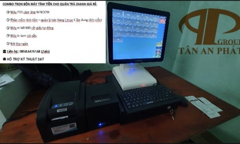 Đăk lăk tư vấn máy tính tiền cho quán trà chanh giá rẻ 