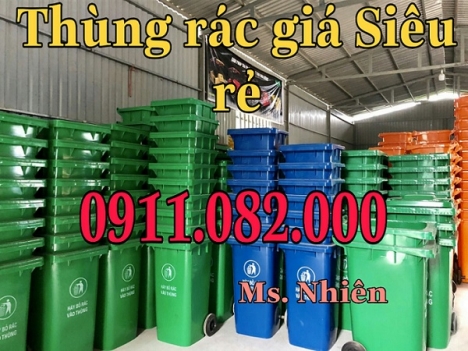 Mua thùng rác 120 lít ở đâu giá rẻ- thùng rác 240l 660l- lh 0911.082.000