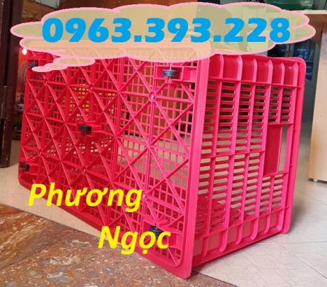 Sọt nhựa kéo hàng 5 bánh xe, sọt nhựa công nghiệp, sóng nhựa HS0199, sóng nhựa đựng trái cây