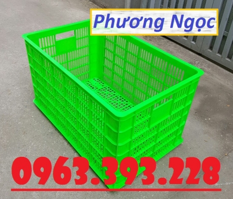 Sọt nhựa kéo hàng 5 bánh xe, sọt nhựa công nghiệp, sóng nhựa HS0199, sóng nhựa đựng trái cây