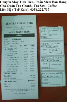 Bán Phần Mềm Quản Lý Cho Quán Coffee- Trà Chanh- Trà Sữa tại Bình Thuận