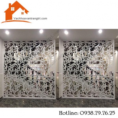 Vách cnc hoa văn giá rẻ bằng gỗ mdf tại tphcm