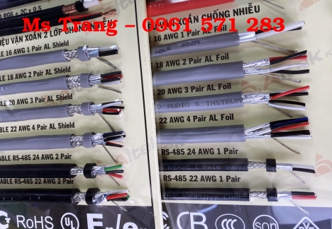 Cáp tín hiệu chống nhiễu- Cáp awg- Cáp RS485