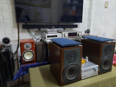 Dàn mini Onkyo CR-D2, loa zin Sansui7