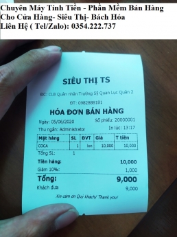 Lắp đặt máy tính tiền giá rẻ cho Siêu Thị/ Cửa Hàng tại Bình Thuận