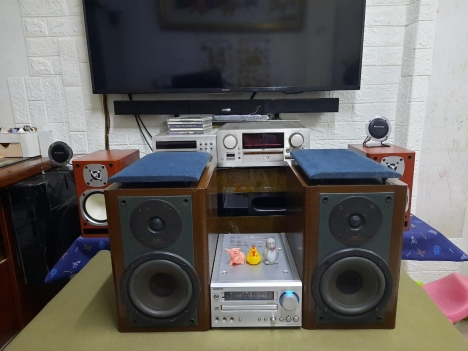 Dàn mini Onkyo CR-D2, loa zin Sansui7